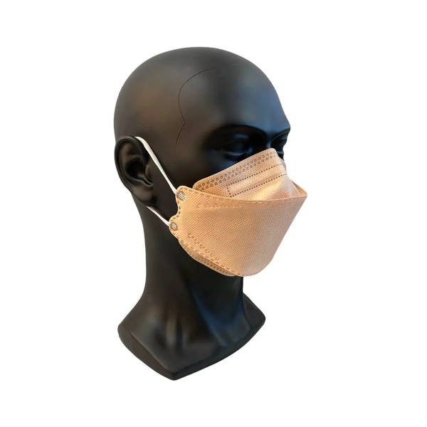 SWS-MEDICARE FFP2 NR – Fisch-Vlies-Maske Farbe Beige PROTECT FB2H1 einzeln verpackt