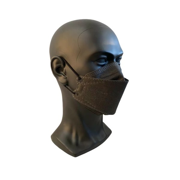 SWS-MEDICARE FFP2 NR – Fisch-Vlies-Maske Farbe Schwarz PROTECT FB301 einzeln verpackt
